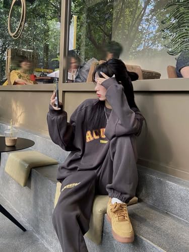 SUAIARTCOLE] スウェット セットアップ 上下セット レディース 長袖